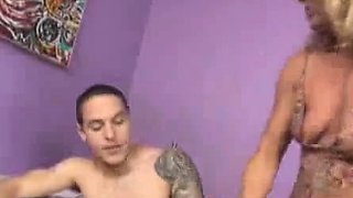 Mom Mrs. Jones and teener Hailey take turns slobbering all