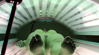 Beautiful teacher Caught in Czech Solarium