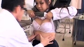Japanese teen in school uniform