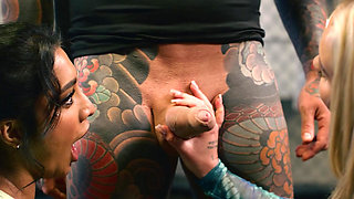 Sex in the ring with two hot Brianna Garcia and Yasmina
