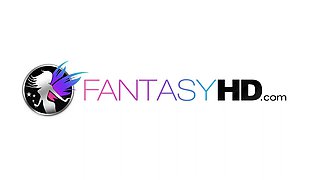 FantasyHD Blonde teen gets foot and pussy massage