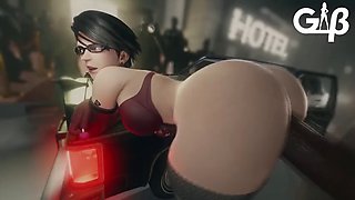 Bayonetta gets her fat ass fucked