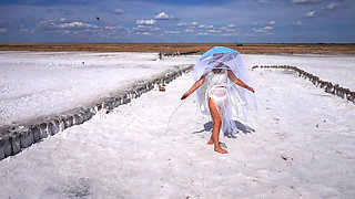 White Silence on Salt Lake Elton