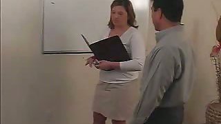 Office Lady Ass Belt Spanked