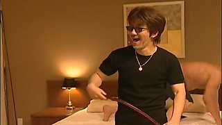 Hot Asian bondage masturbation scene