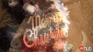 Horny Kurumi's Bathroom Fuck and Creampie Christmas Gift