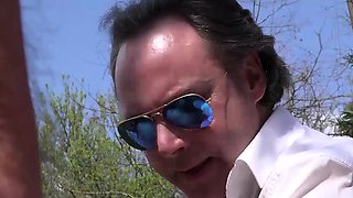 Amazing gangbang young teen pussy fucked by old men