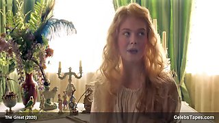 Elle Fanning is watching a hot video