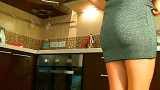 This Turkish hoe looks hot in her dress and she likes to tease me with her ass