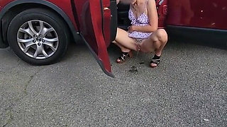 Cute Dress MILF Piss