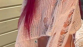Sandy's Online Lovers Teasing Her Pussy