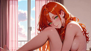 Redhead Office Break? Lazy Sun-Kissed Nudes & That Perfect Opening.