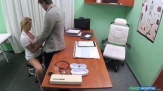 Nurse helps stud get an erection