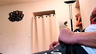 I take out my cock with cum in risky public places