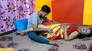 My Desi hot aunty secret sex with her unmarried devor !! Cum inside pussy