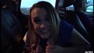 Maria Jade First Blowbang - Facial & Public Fake Casting
