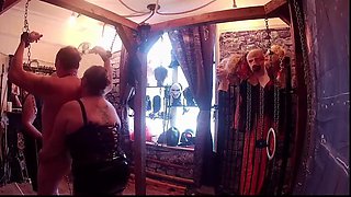 Mature BBW Domina Humiliates New Toy Daisy in Dungeon - BDSM Bondage & Begging