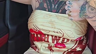 StepMom Catches StepSon Touching Himself in the Car with Her.
