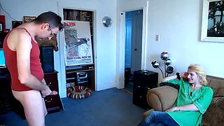 I strip down and get hard while a buddy watches! I get off doing this!