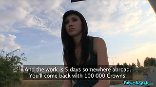 Public Agent - Seductive Brunette Mona Qinu Is Lured off Course for Outdoor Public Sex & a Parking Lot Blowjob