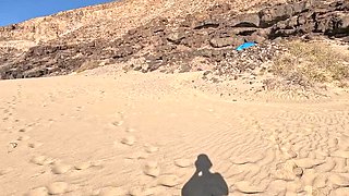Outdoor Blowjob – I Helped My Cheating Wife Cum Under the Beach Towel