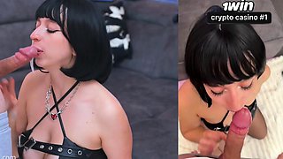 Hot Alt gal made me cheat and creampie her for Halloween