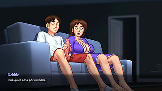 Stepmom VS Stepsister who fucks the tenant better? 3 Summertime Saga