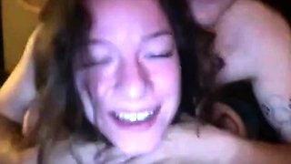 Amateur Webcam Girl Takes a Hard Pounding