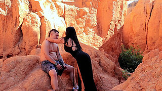 Outdoor Sex! a Cute Colombian in the Middle of the Desert Until I Make Her Come