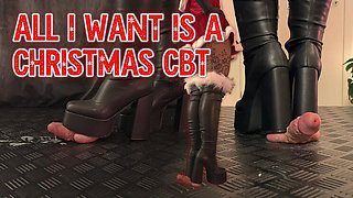 Christmas CBT Ballbusting & Trampling in KOI Boots - Femdom Footjob with TamyStarly