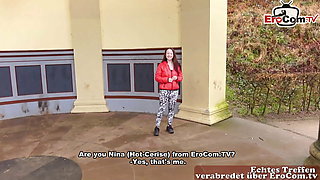 GERMAN TEENIE STUDENT AT REAL EROCOM DATE PICK UP POV