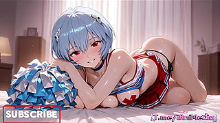 Ai Anime Girl Rei Ayanami Hot Sexy Outfits Show Compilation