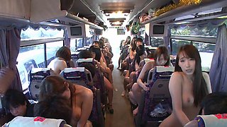 Japanese sluts on a bus riding the cocks of random strangers