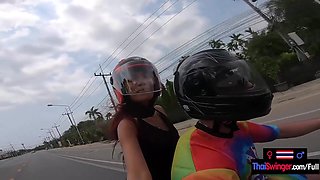 Amateur Asian teen GF sex with her big cock boyfriend after a day out