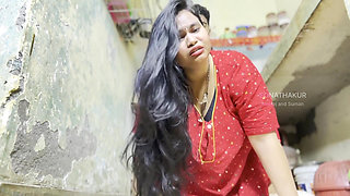 Beautiful Mami Seduced Me While Cooking in Kitchen - Hot Sex