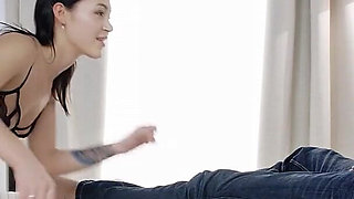 Sexy Brunette Teen Kriss the Fox Intense Passionate Sex