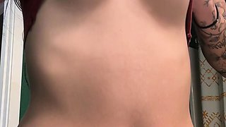 Latina teen Renae Cruz hot solo dildo masturbation