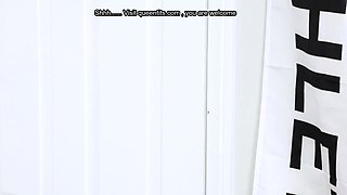 Busty MILFs sniff stepson's sweat and fight for a creampie
