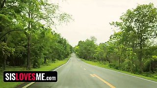 Step-sisters Gianna Gem and Savannah Sixx are on the cock riding road excursion of their lifetimes