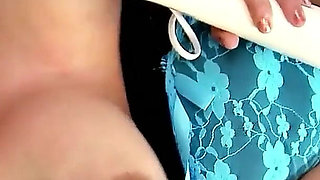 Curvy MILF Carol with masturbation aid and thick cock of her neighbor