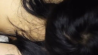 Skinny Asian Girl with Glasses Sucks Dick and Gets Fucked in the Ass