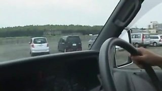 Hottest Japanese girl in Incredible Fingering, Car JAV scene