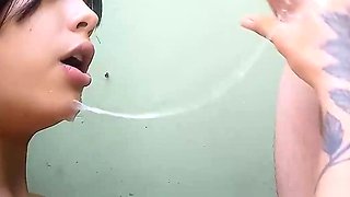 Deep gullet deep throat filthy suck off until spunk in your