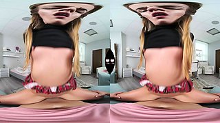 Nasty gf Eveline Dellai will play with your dick