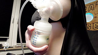 Lactating femdom analmachine fucked slaves ass