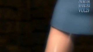 Anime big tits chick getting caught and fucked by palps