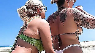 Talking Nonsense and Exfoliating on the Beach with Friend Dai Belan