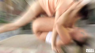 Reality kings - Eden West displays her boobie & pussy to jmac seducing him for a steamy fuck before the fest commences