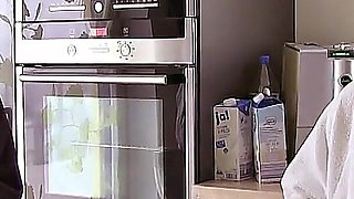 Lia, Alex & Stepfather - Cum Trash Can & Handjob