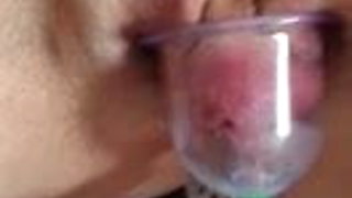 My Turkish Cleaning Woman moans while her Clit is pumped